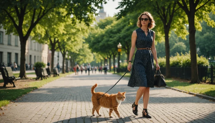 comment habituer son chat au harnais